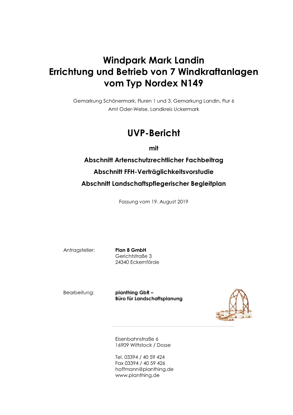 UVP Bericht Mark Landin Fassung Zur Offenlegung Text