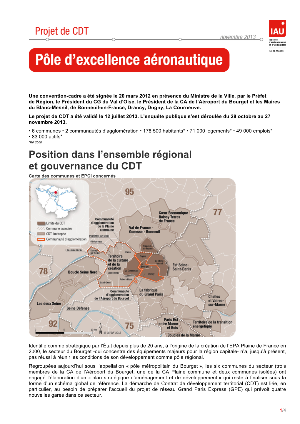 Position Dans L'ensemble Régional Et Gouvernance Du