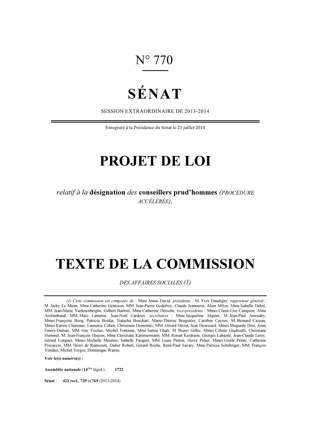 Texte Commission Prud Hommes