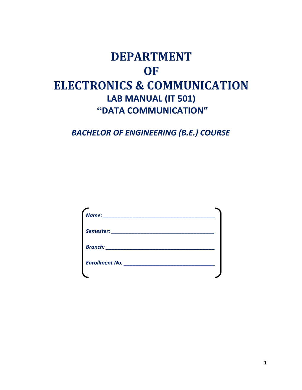 Electronics & Communication