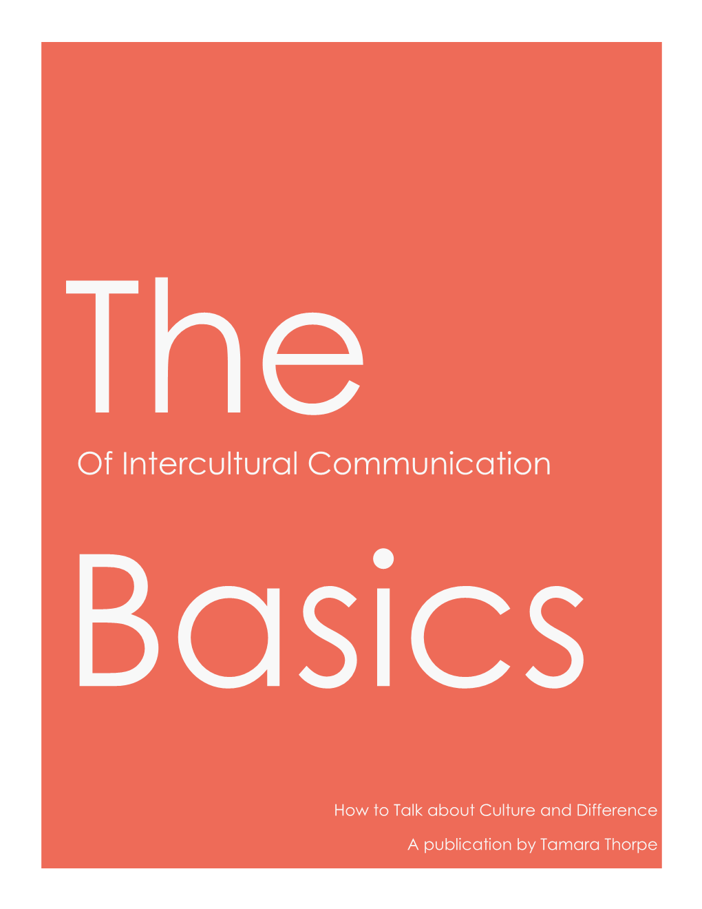 Of Intercultural Communication Basics