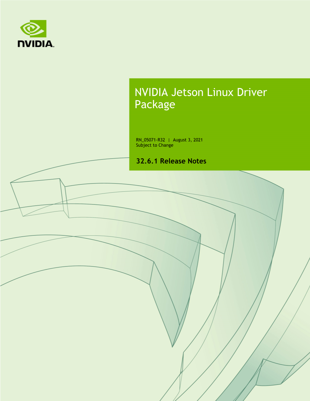 NVIDIA Jetson Linux Driver Package