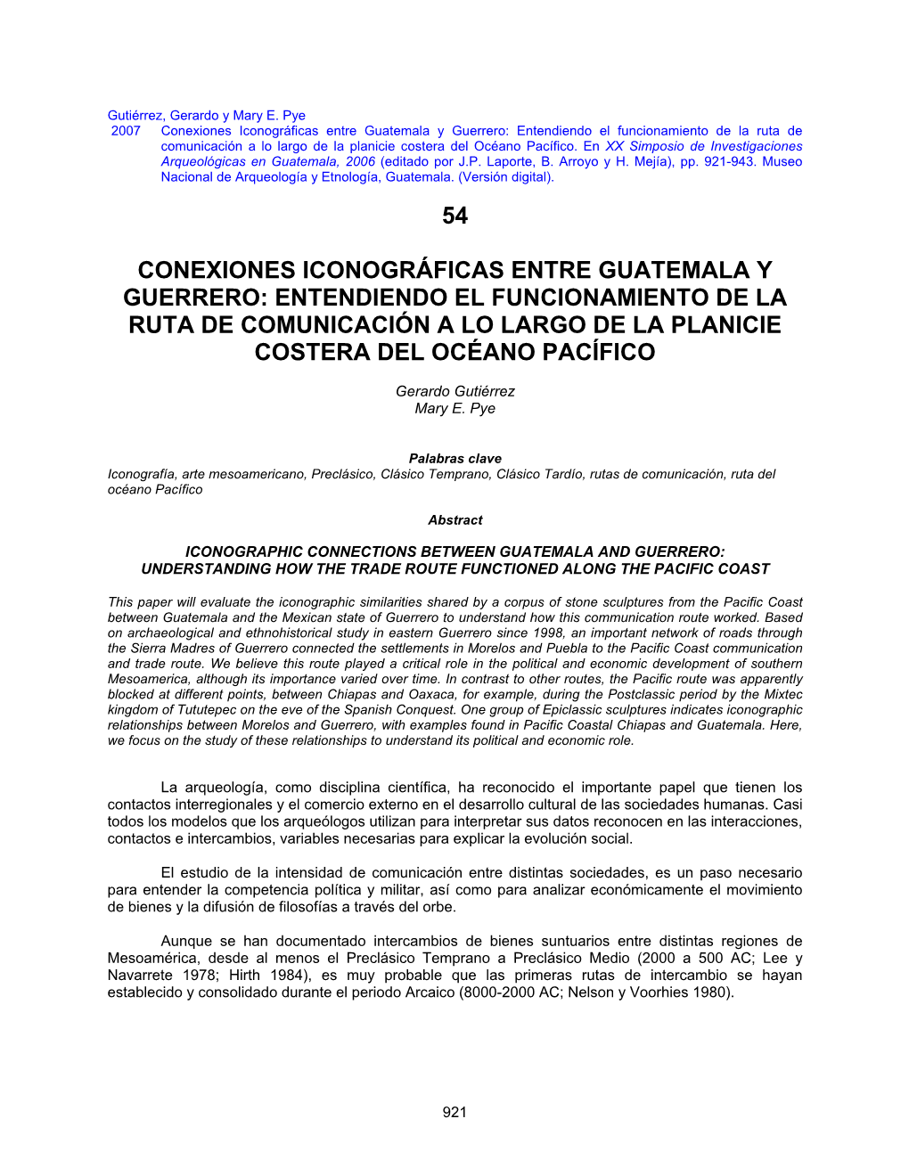 Conexiones Iconográficas Entre Guatemala, Guerrero Y Morelos Durante El Periodo Epiclásico: Entendiendo El Funcionamiento De L