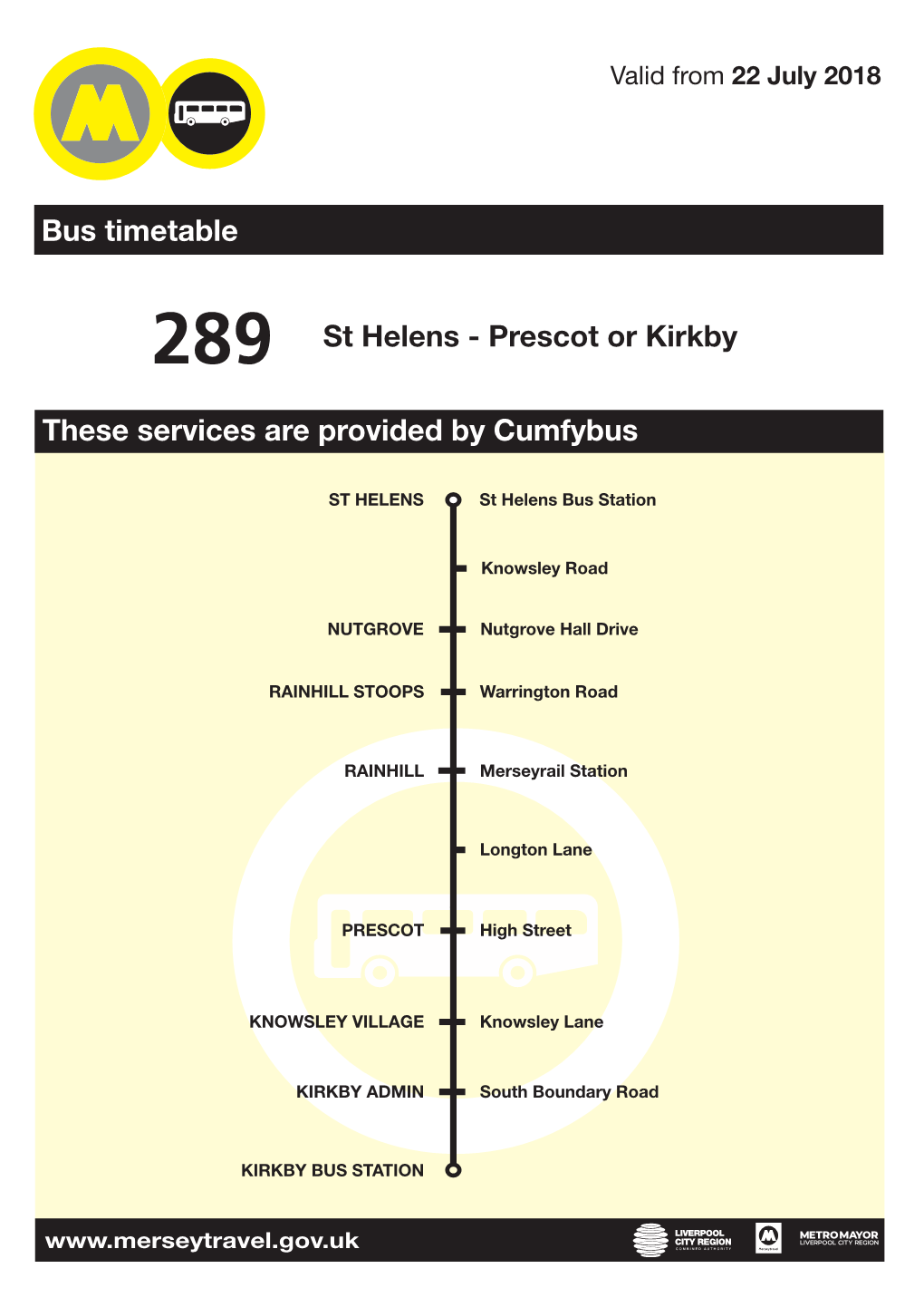 289 St Helens - Prescot Or Kirkby