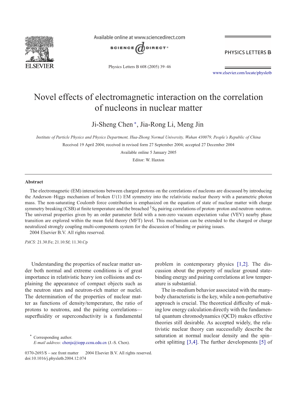 Novel Effects of Electromagnetic Interaction on the Correlation of Nucleons in Nuclear Matter