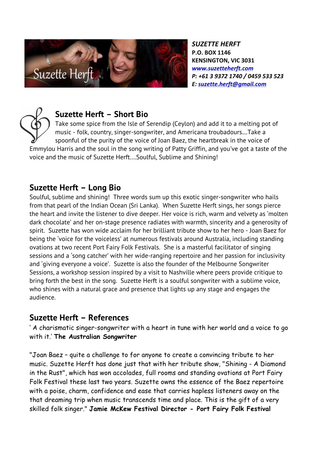 Short Bio Suzette Herft