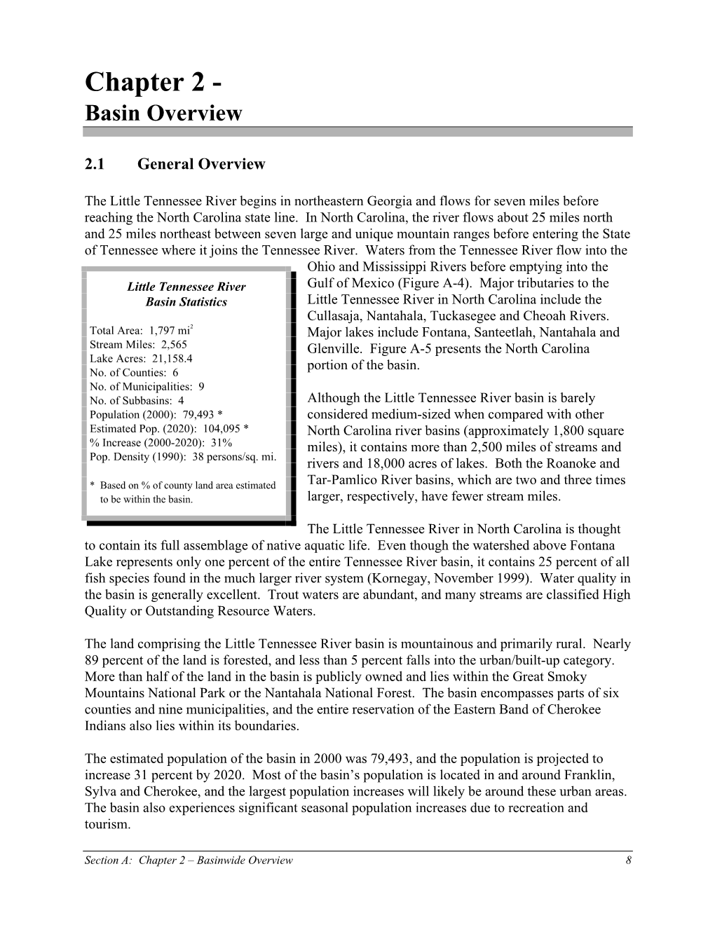 Chapter 2 - Basin Overview