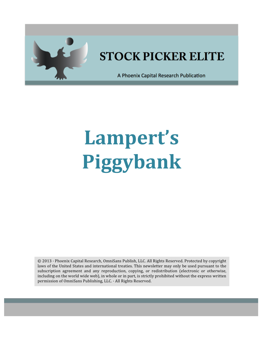 Lampert's Piggybank