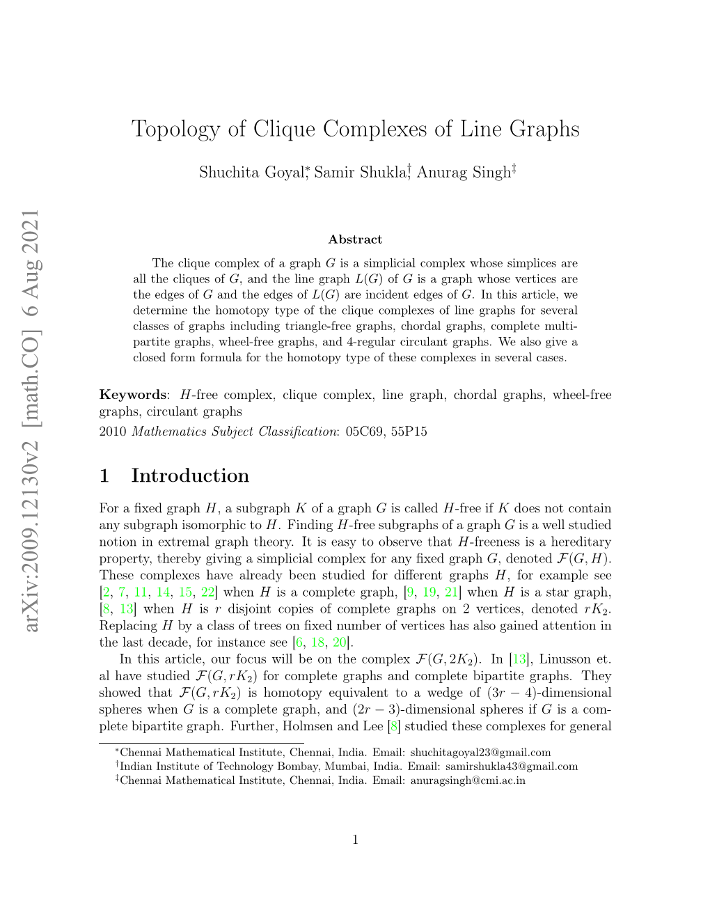 Topology of Clique Complexes of Line Graphs