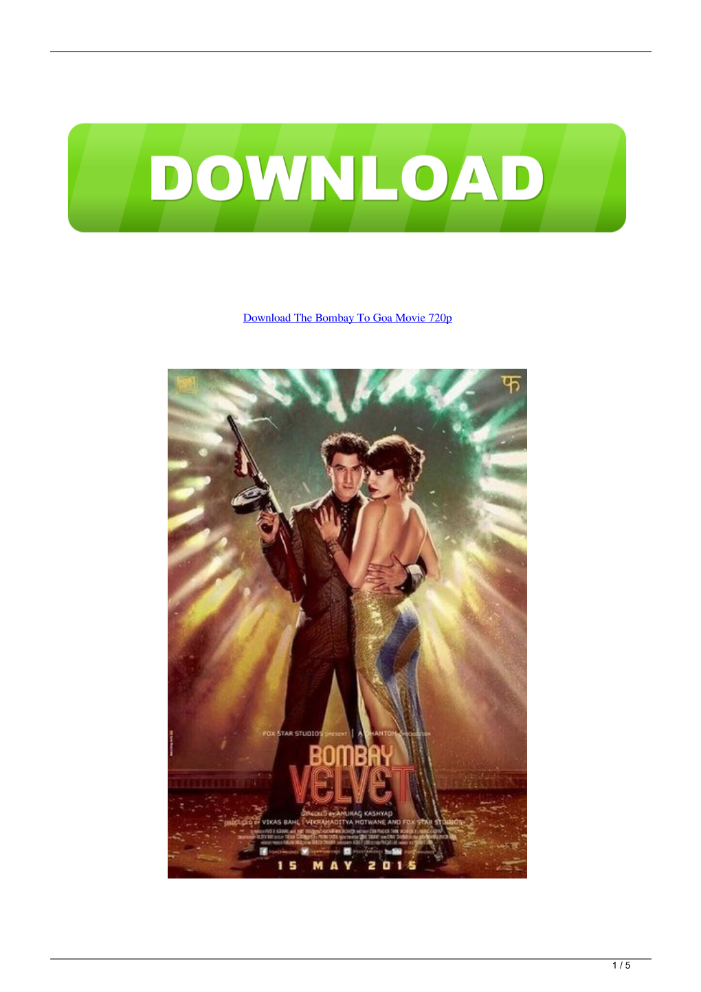 Download the Bombay to Goa Movie 720P