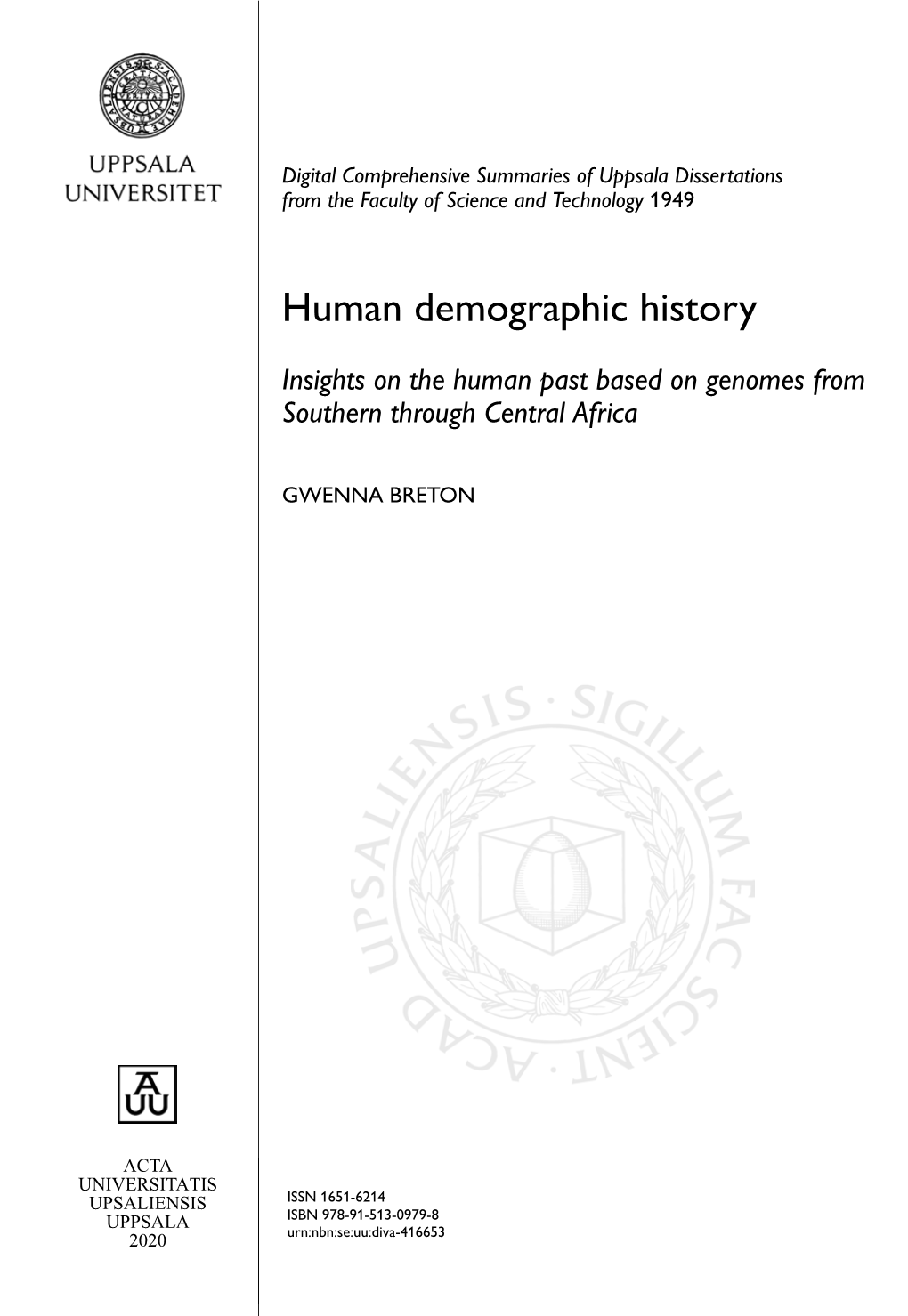 Human Demographic History