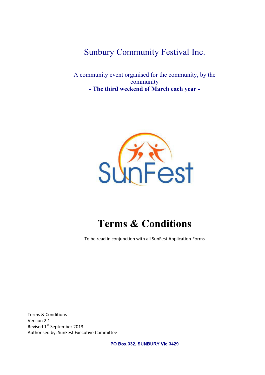 Sunbury Community Festival Inc