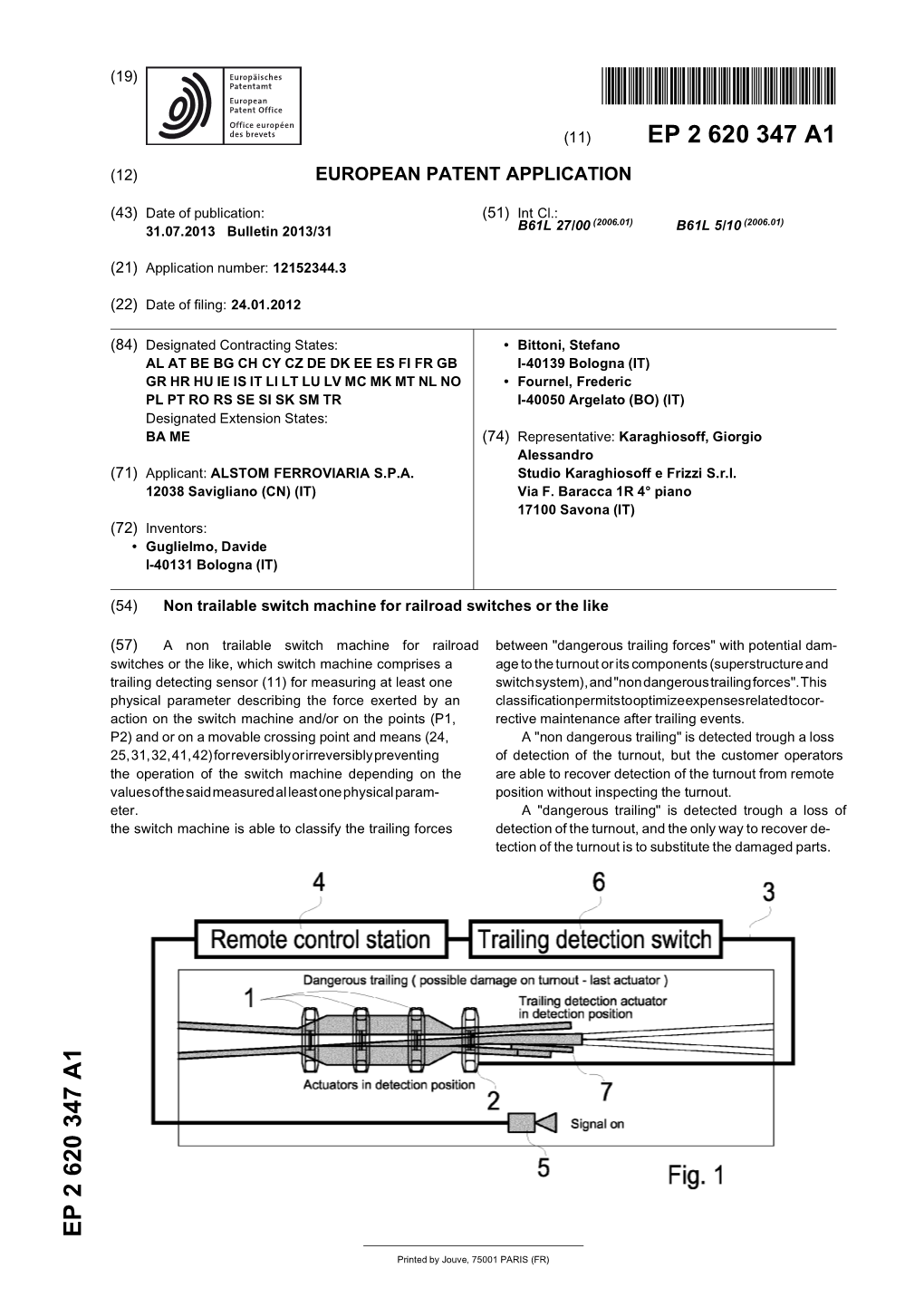 Non Trailable Switch Machine for Railroad Switches Or the Like