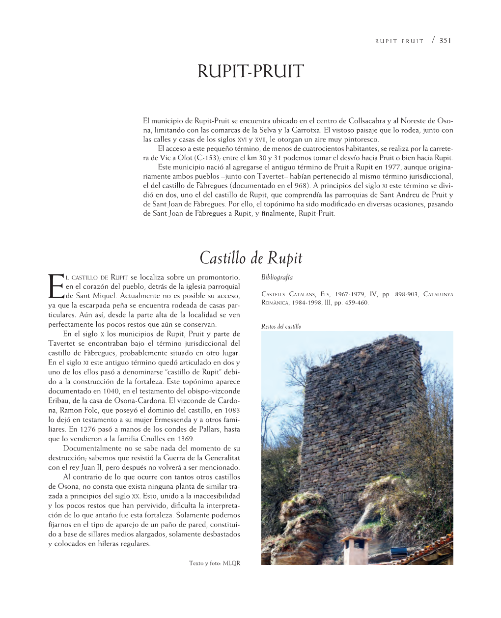 RUPIT-PRUIT Castillo De Rupit