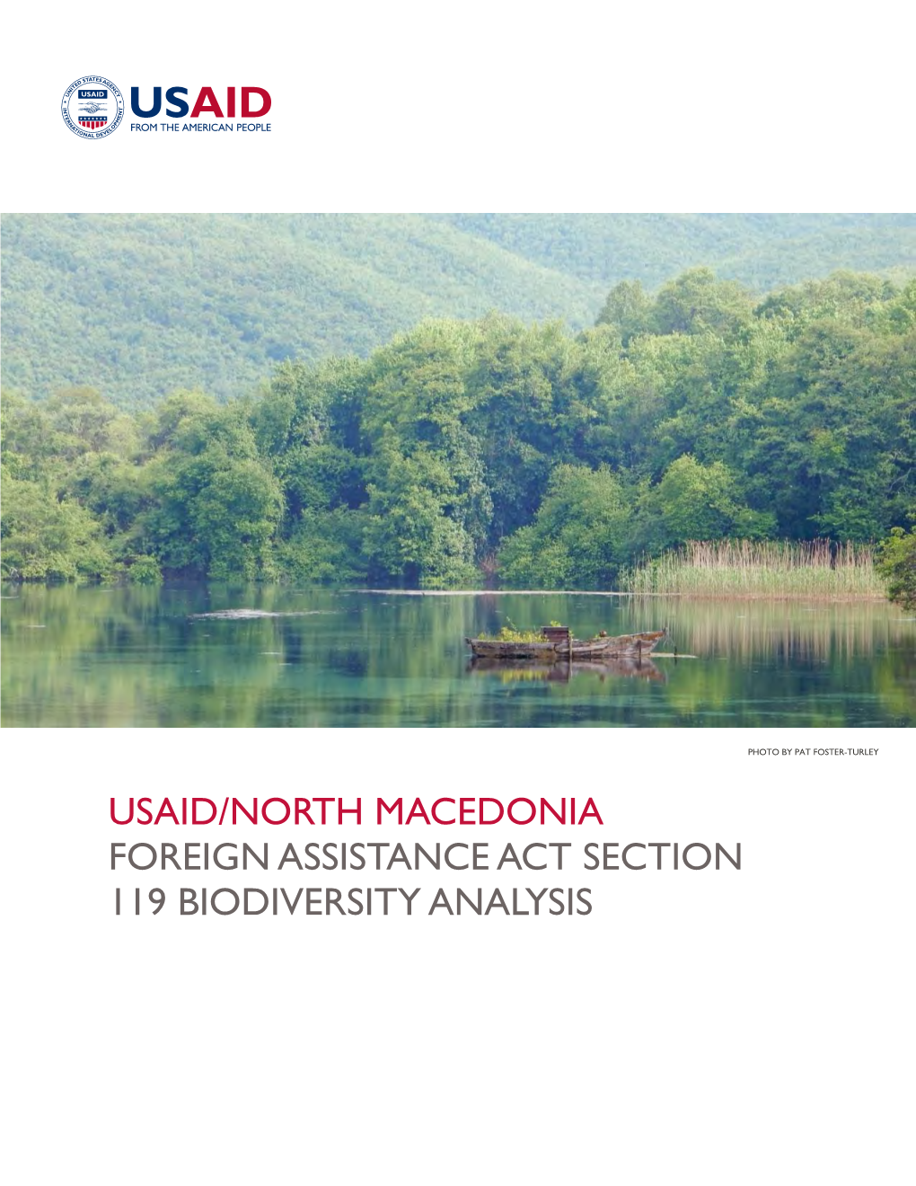 Usaid/North Macedonia Foreign Assistance Act Section 119 Biodiversity Analysis