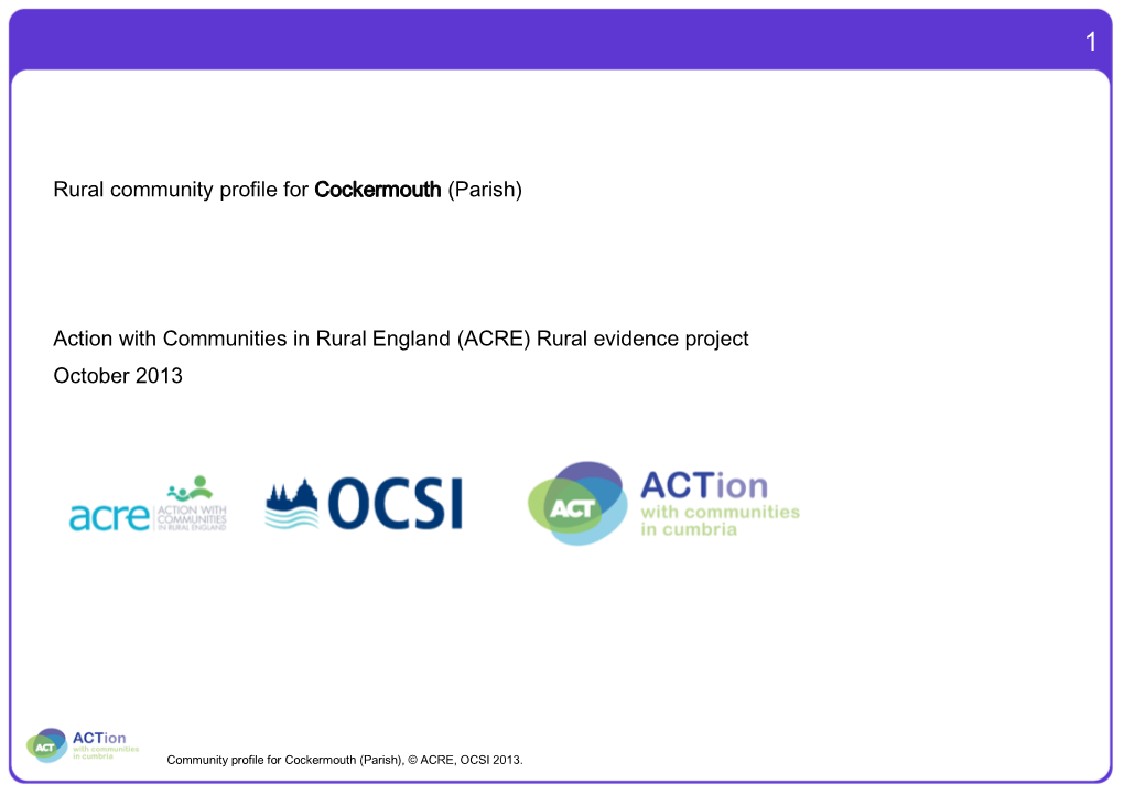 Cockermouth Parish Profile