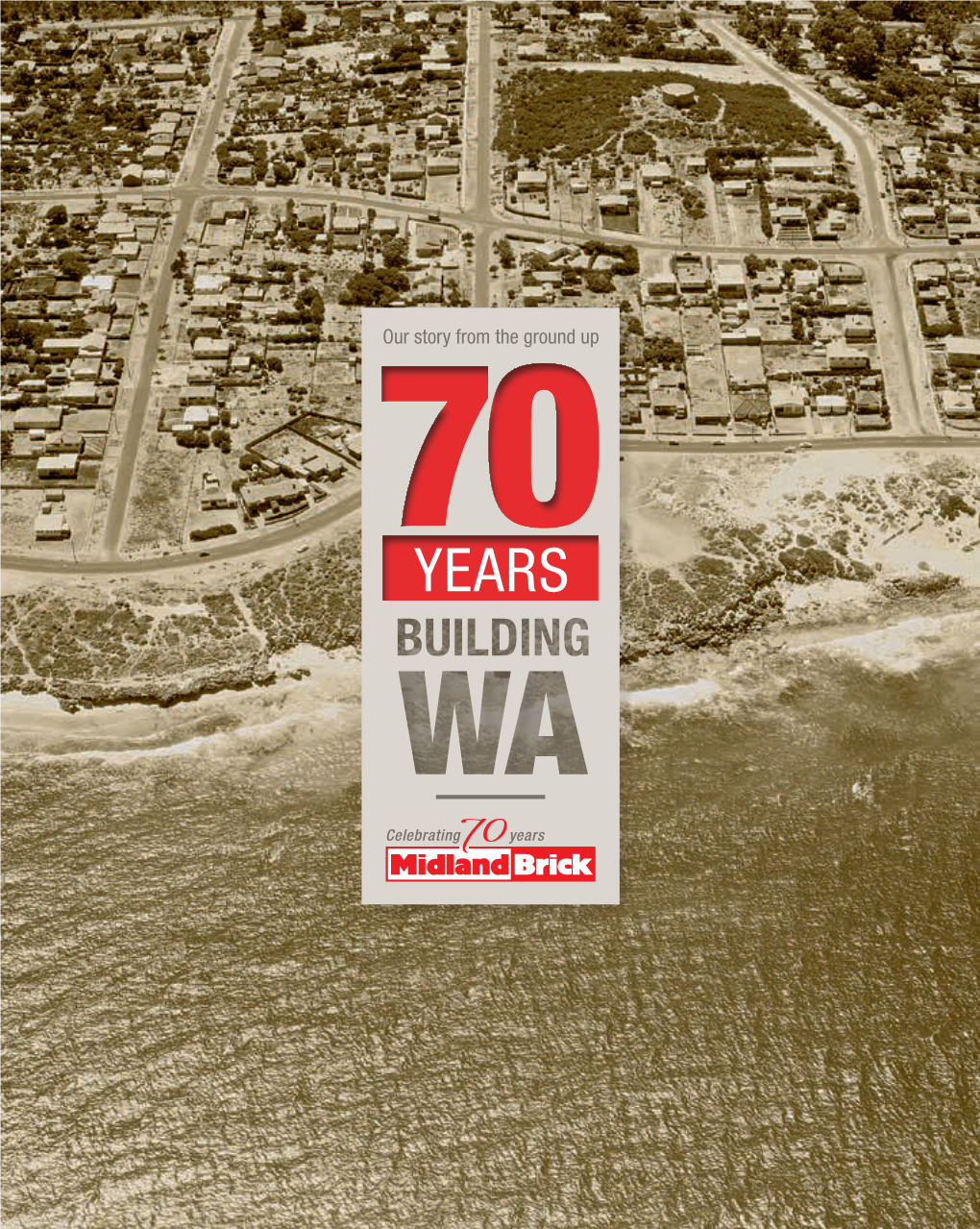WEST AUSTRALIAN" LIKE DOUBLE BRICK WALLS COVER: Aerial Photograph of North Beach, Waterman and Wherever You West Coast Highway January 1966