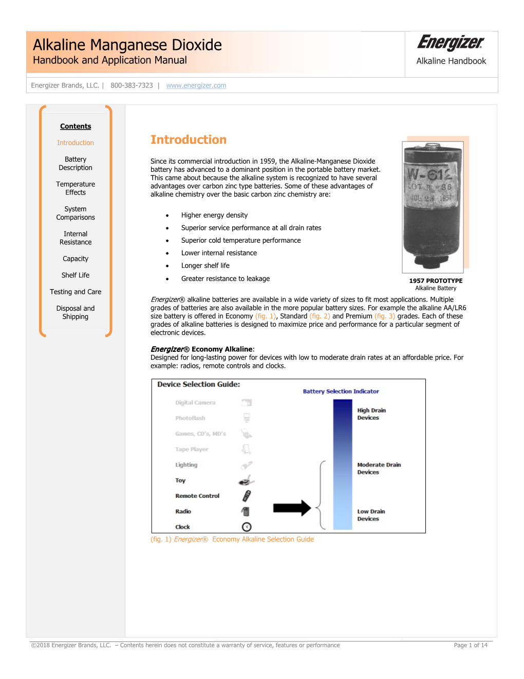 Alkaline Manganese Dioxide Handbook and Application Manual Alkaline Handbook