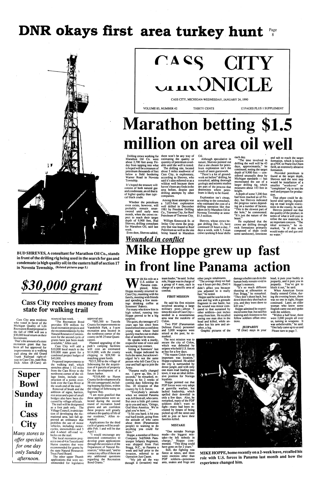 Marathon Betting $1.5 Million on Area Oil Well * Drilling Crews Working for There Won’T Any Way of Oil.Although Speculative in Be Each Day