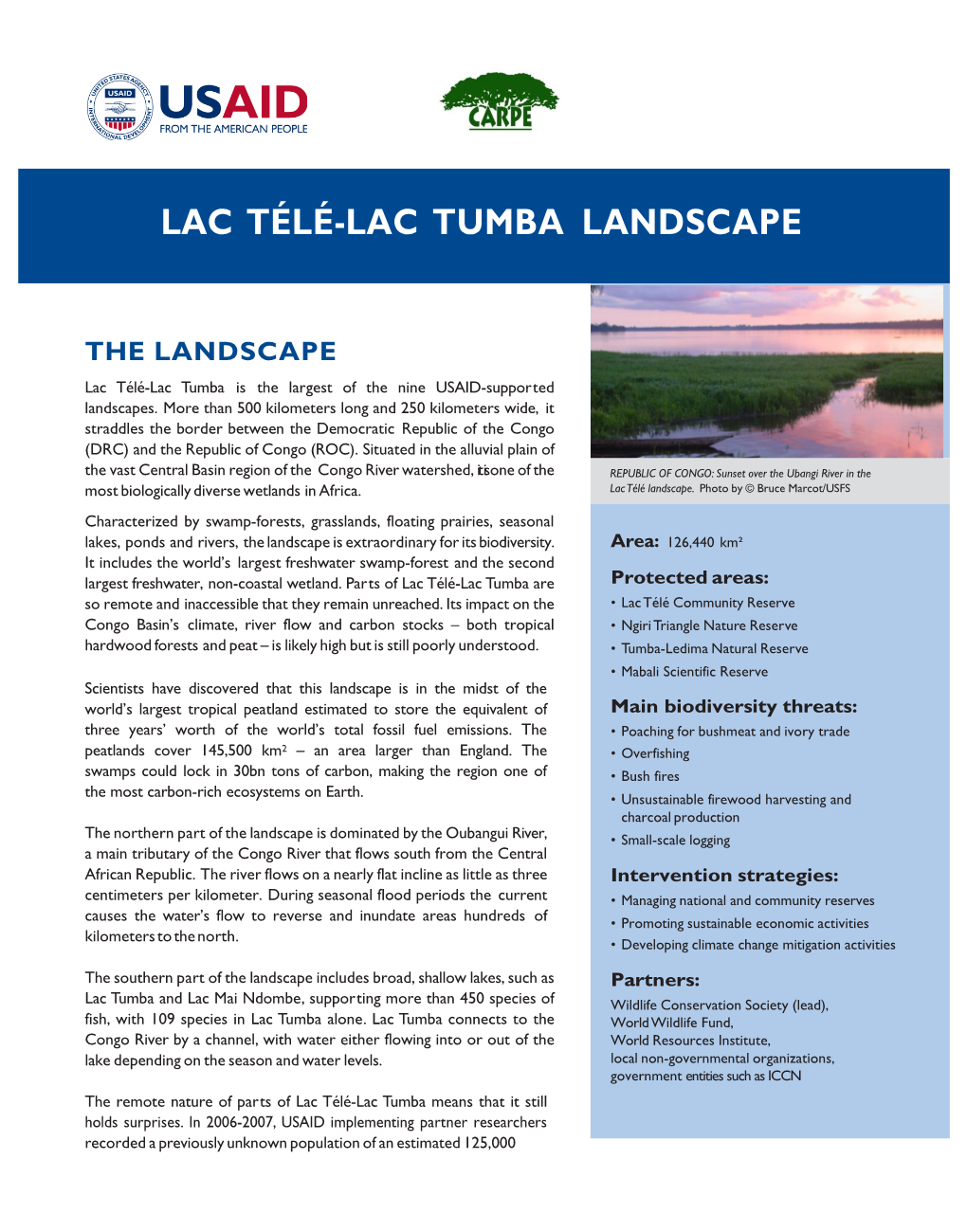 Lac Télé-Lac Tumba Landscape