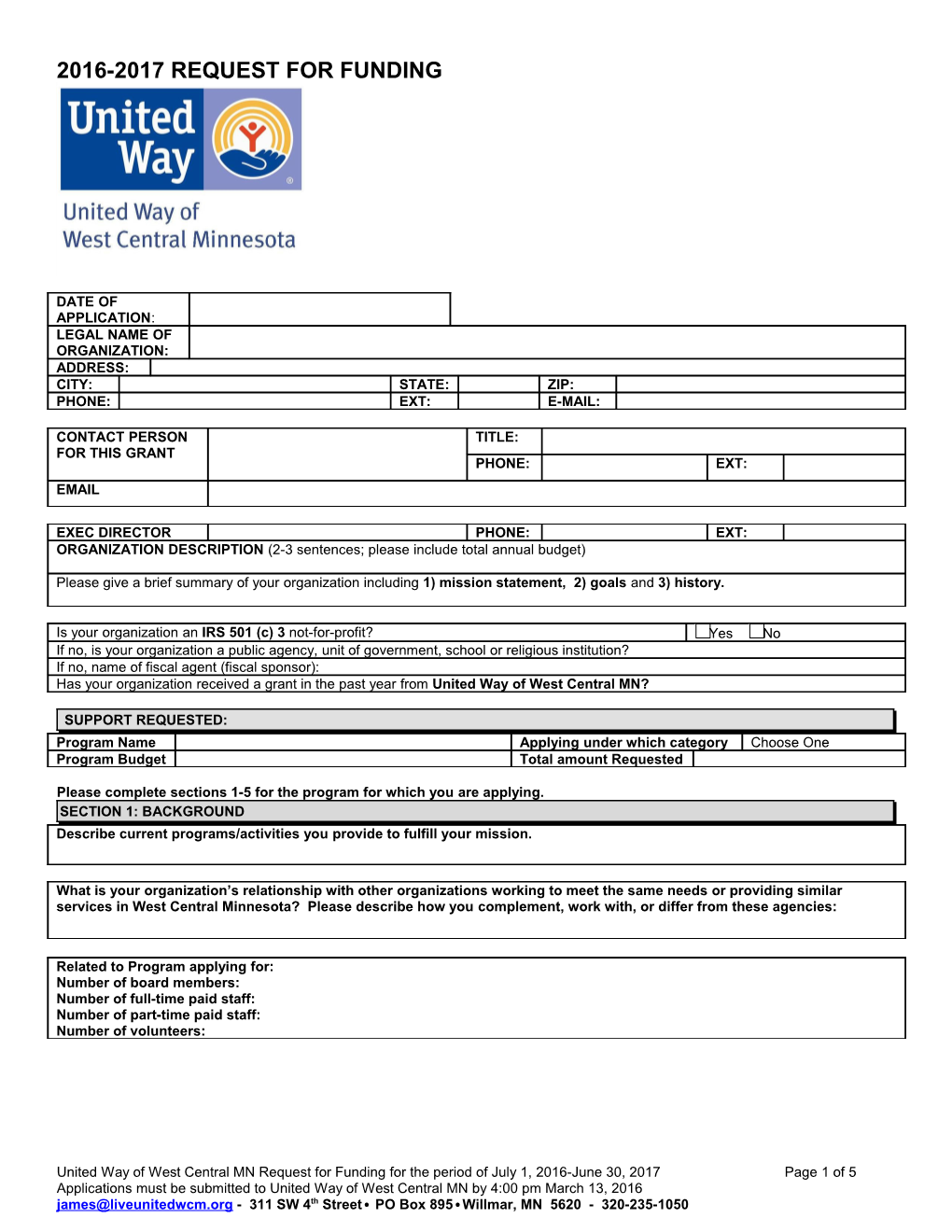 Grant Application Form s1