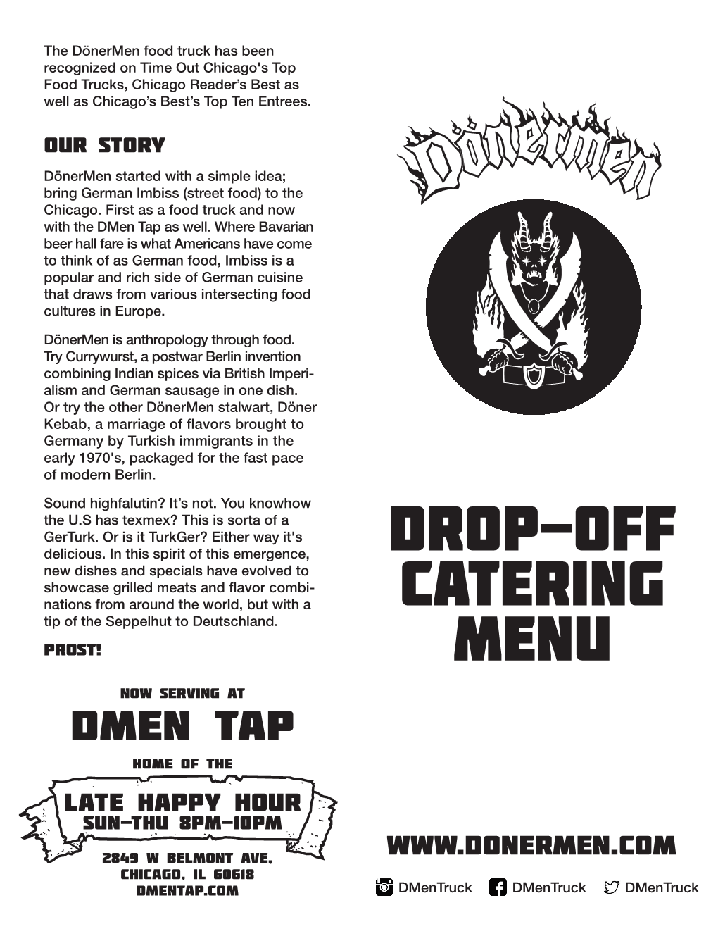 Drop-Off Catering Menu