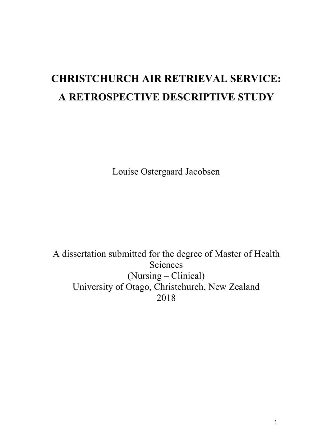 Christchurch Air Retrieval Service