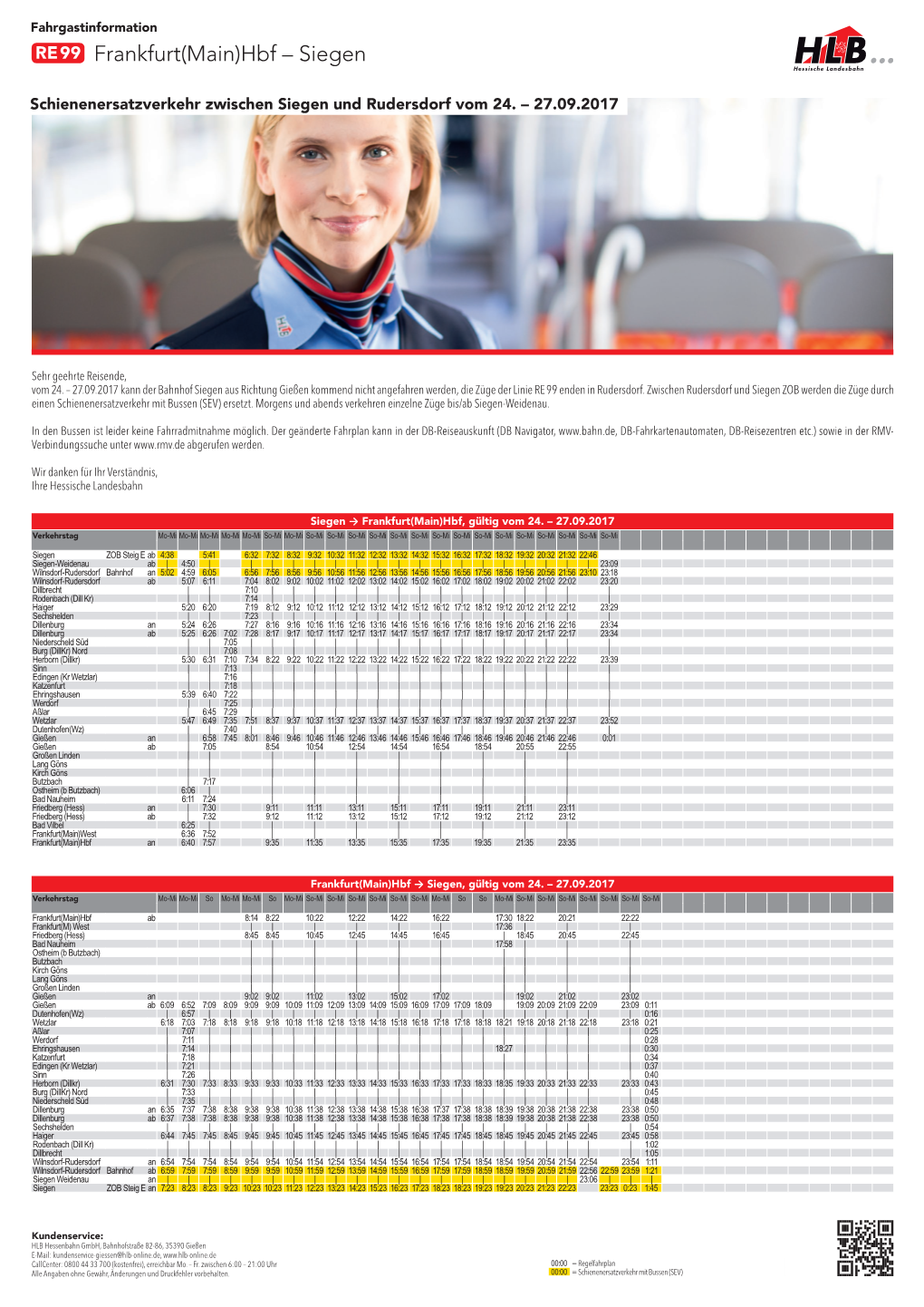 RE99 Frankfurt(Main)Hbf – Siegen