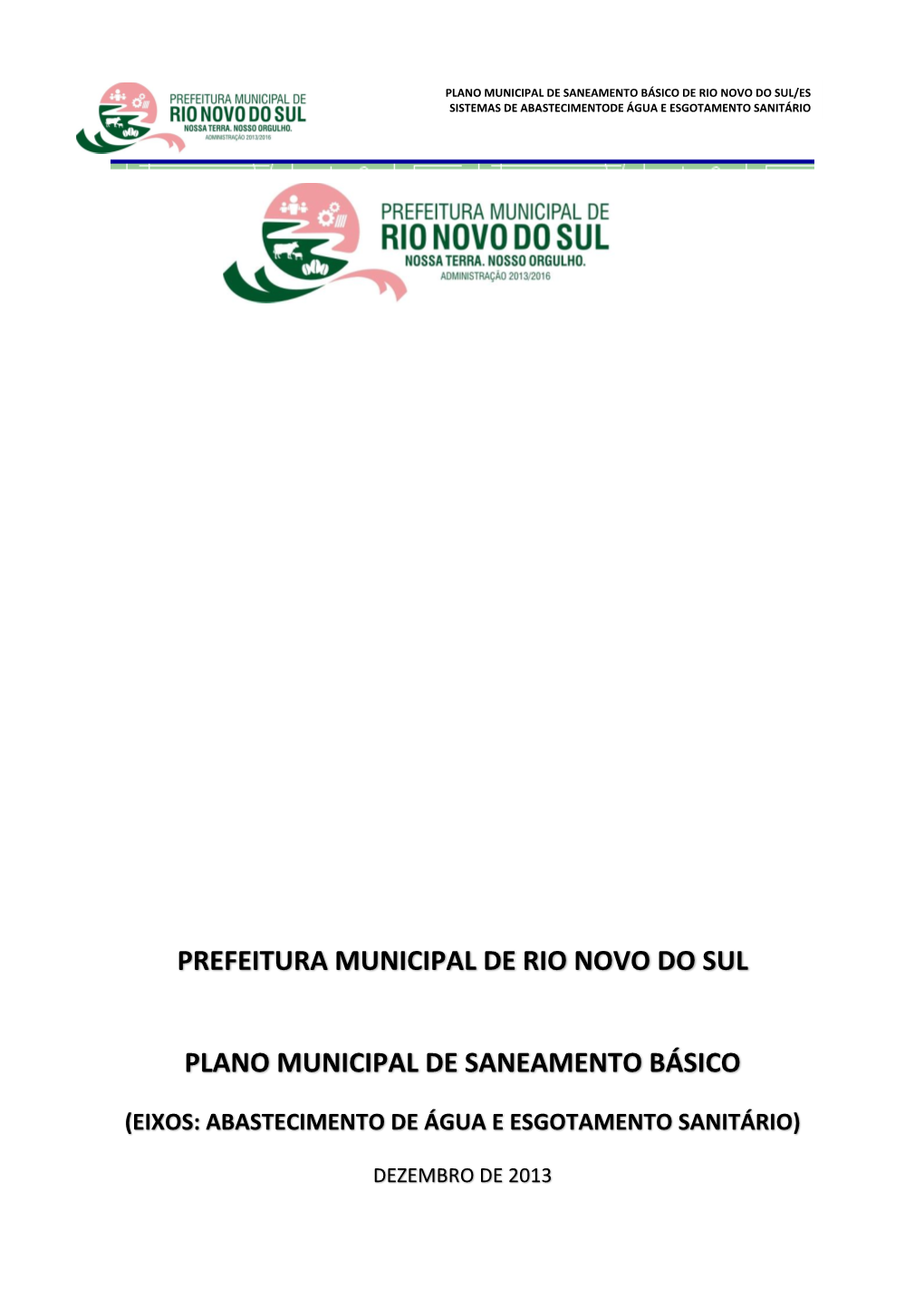 Prefeitura Municipal De Rio Novo Do Sul Plano