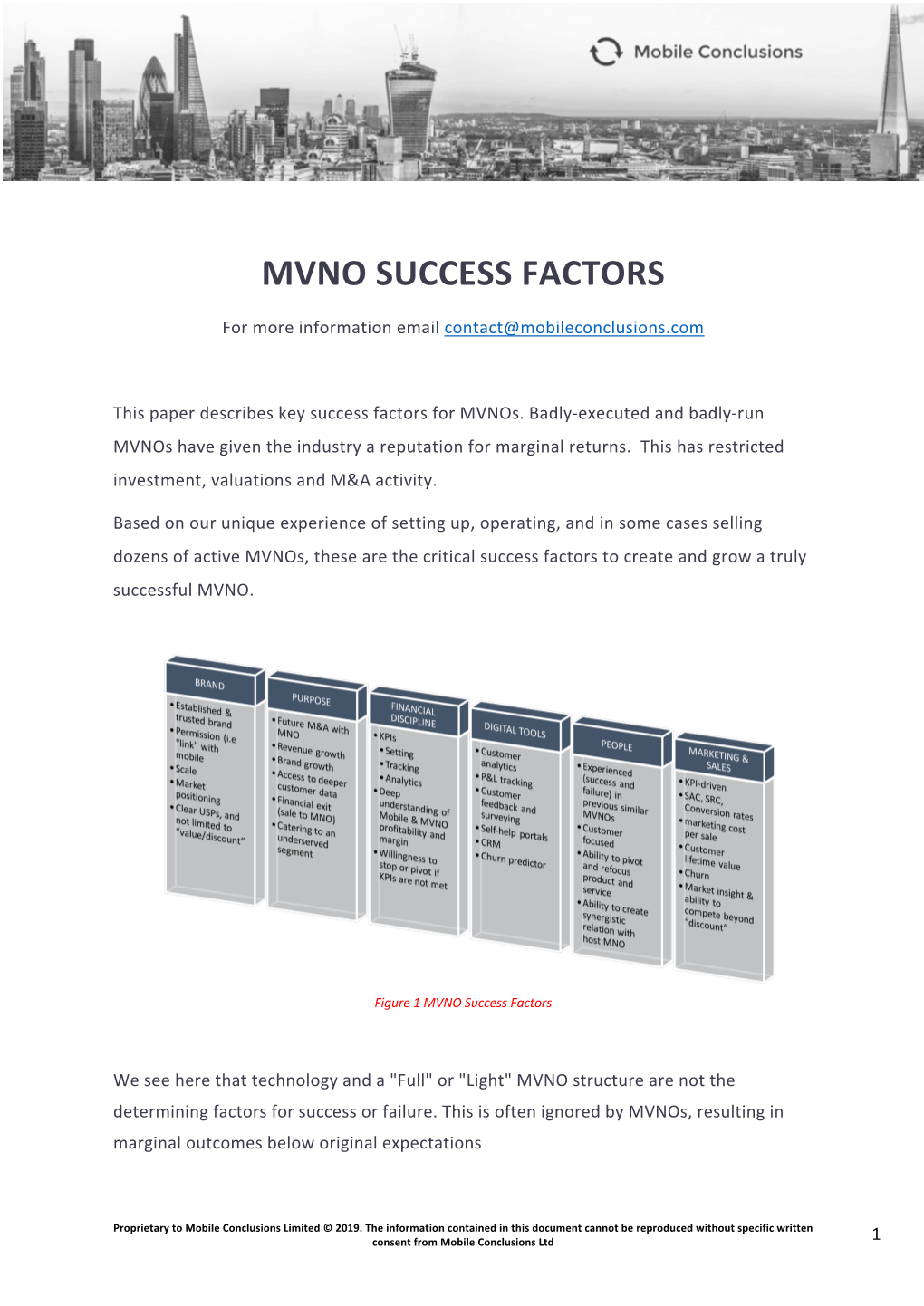 Mvno Success Factors