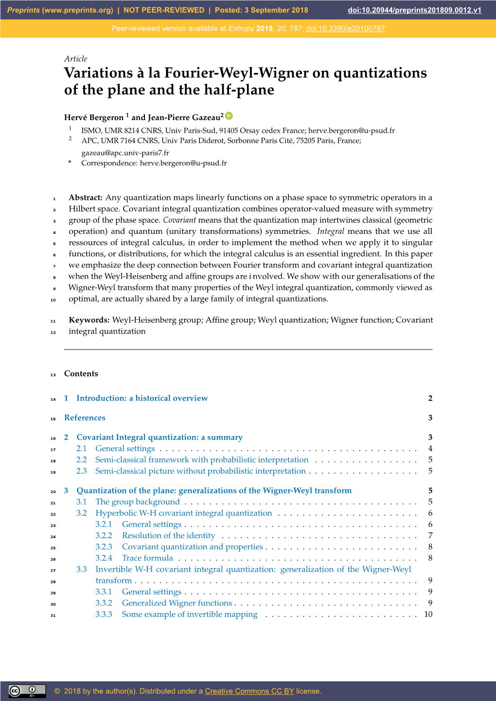 Variations À La Fourier-Weyl-Wigner on Quantizations of the Plane and the Half-Plane