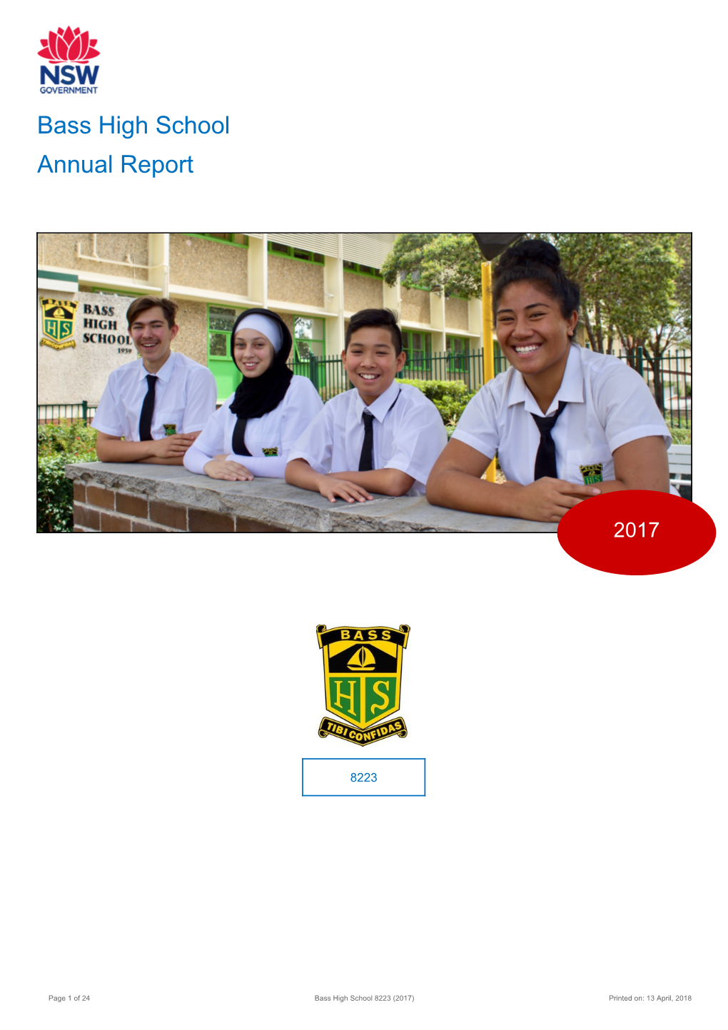 2017 Bass High School Annual Report