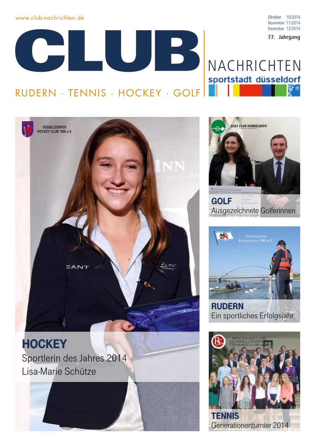 HOCKEY Sportlerin Des Jahres 2014 Lisa-Marie Schütze