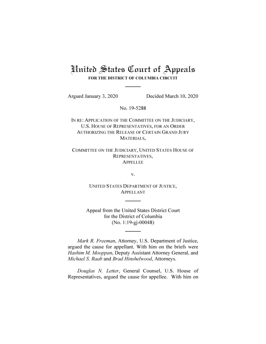 United States Court of Appeals