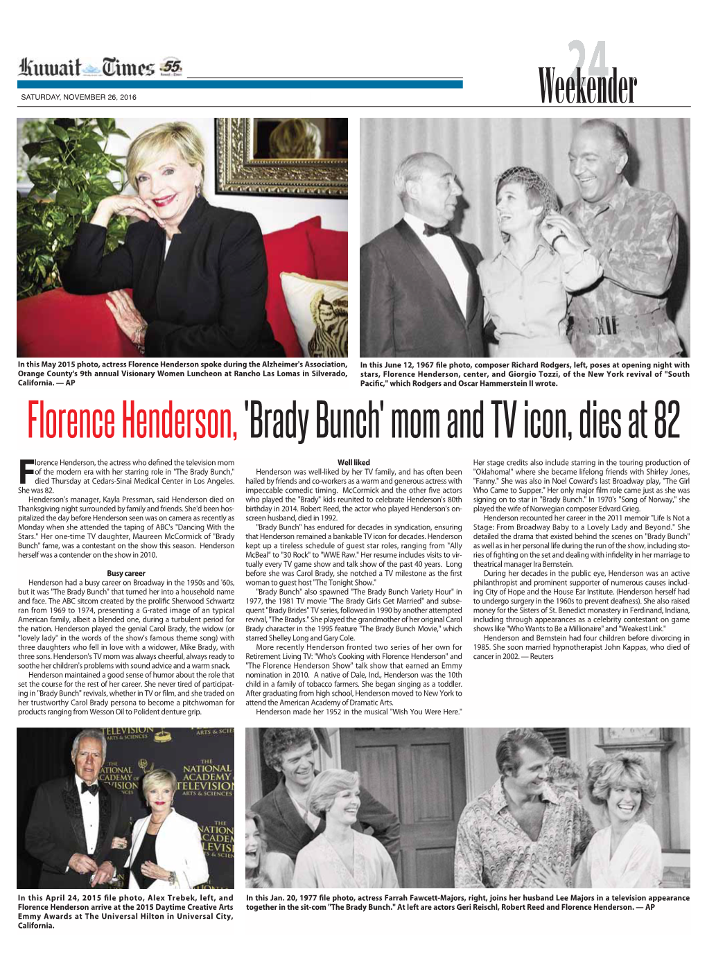 Florence Henderson,'Brady Bunch'