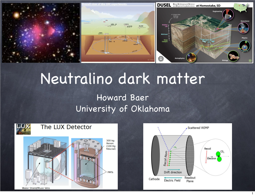 Neutralino Dark Matter Howard Baer University of Oklahoma