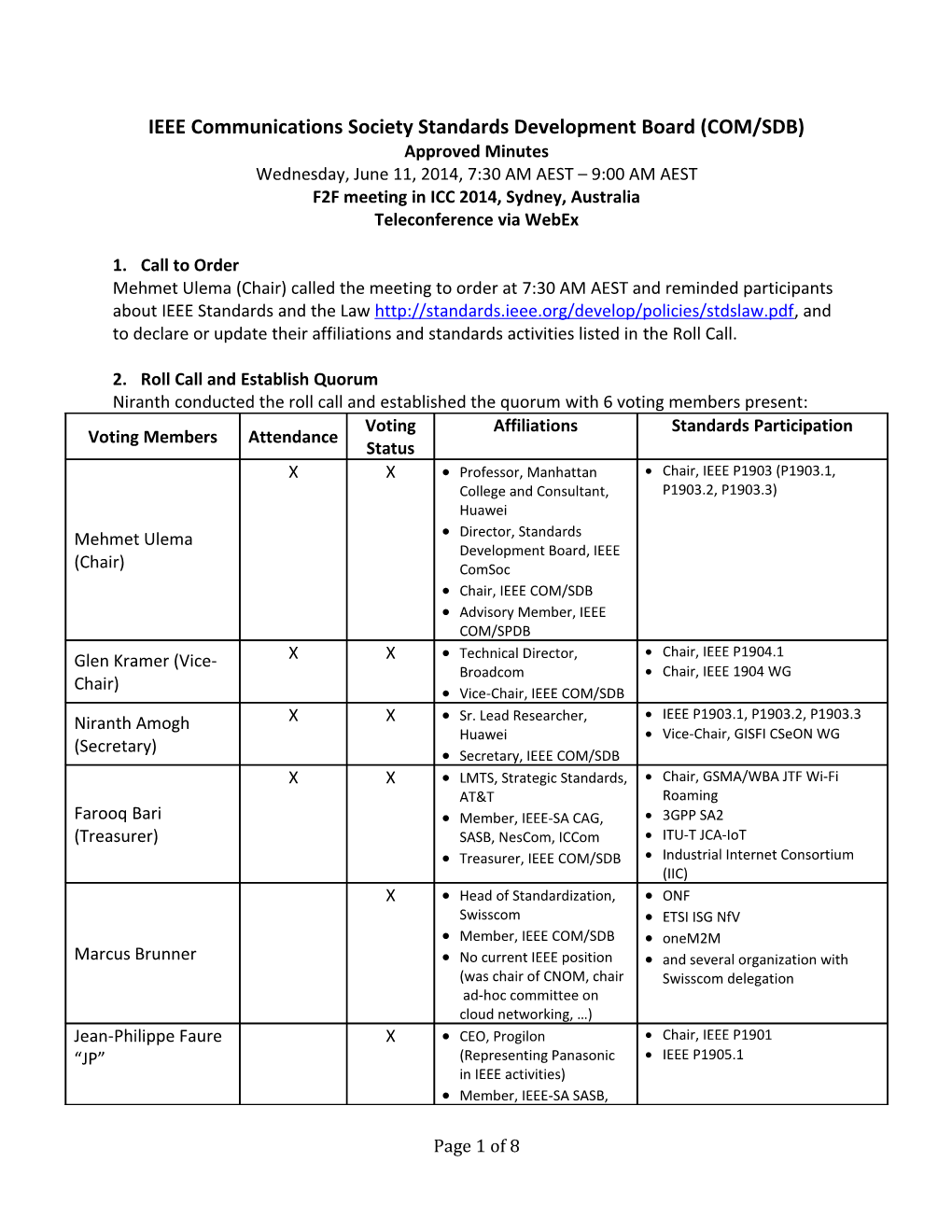 IEEE Communications Society Standards Development Board (COM/SDB) s2