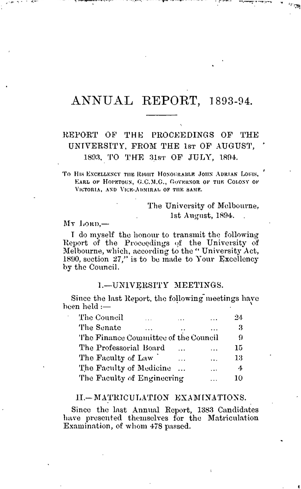Annual Report, 1893-94