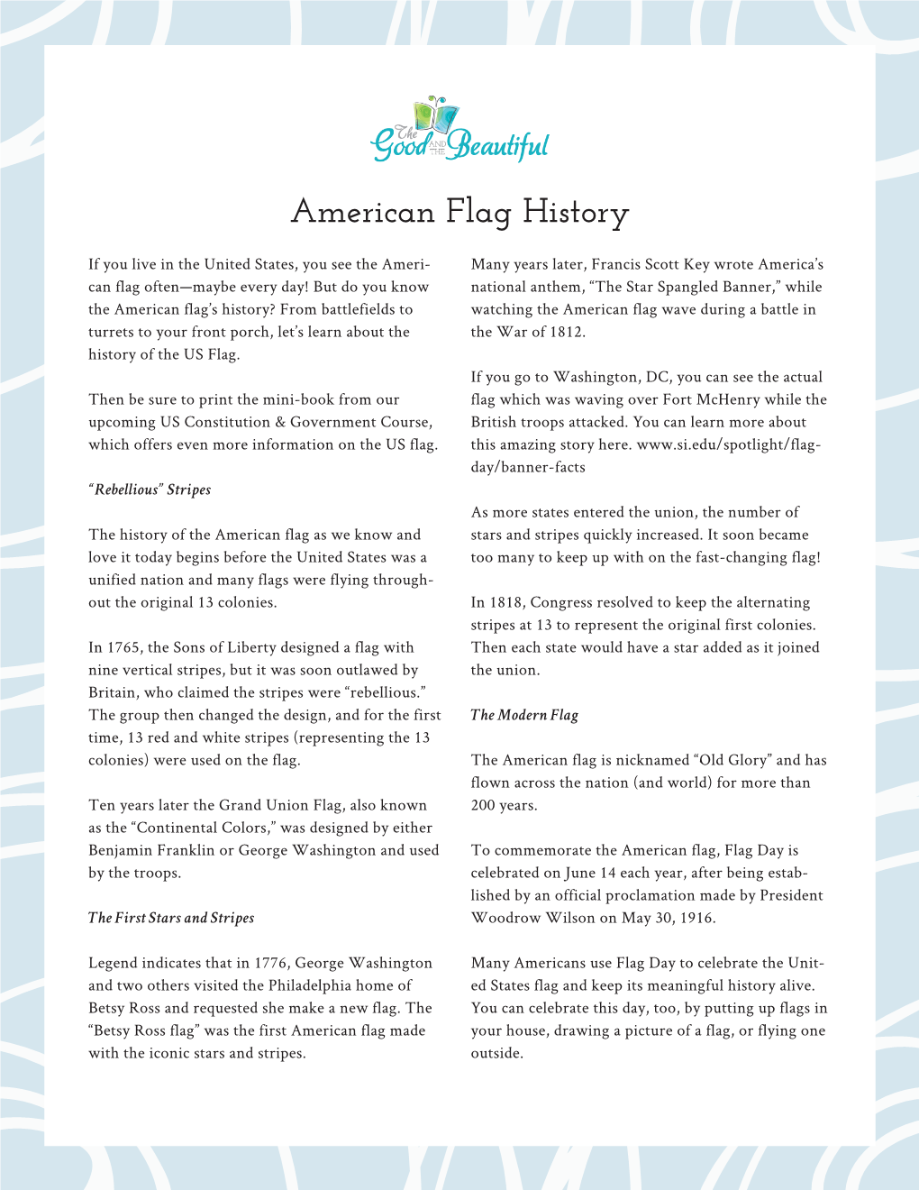 American Flag History