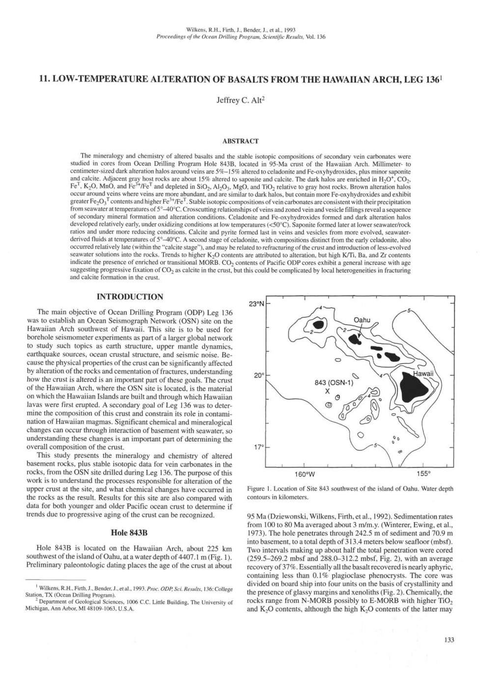 Ocean Drilling Program Scientific Results Volume