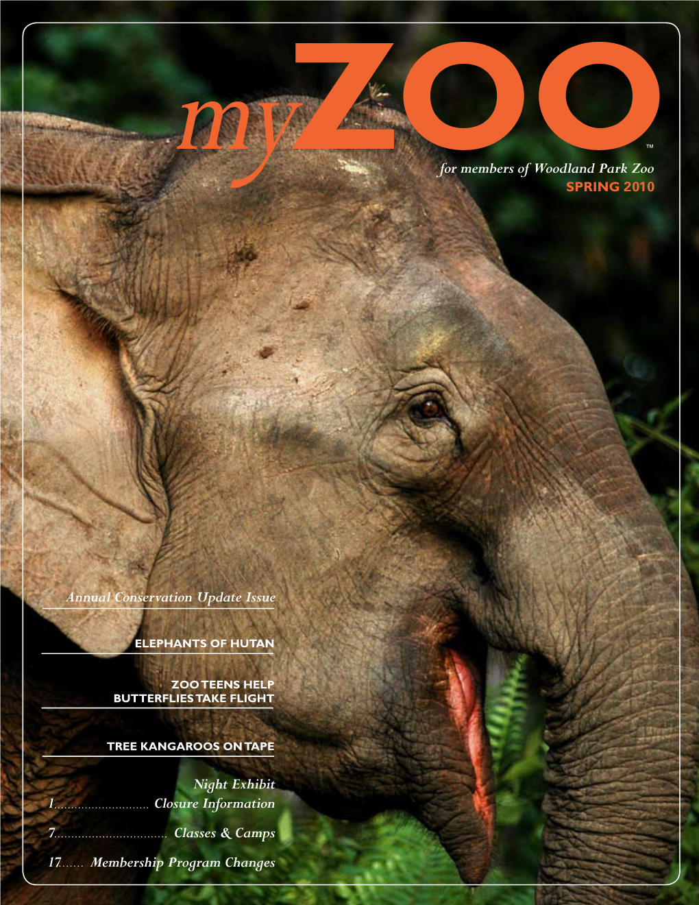 For Members of Woodland Park Zoo Annual Conservation Update Issue