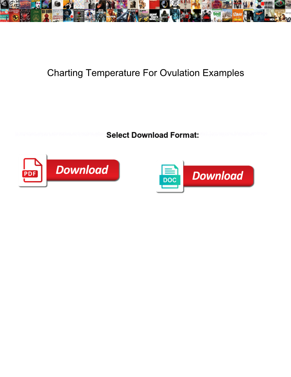 Charting Temperature for Ovulation Examples