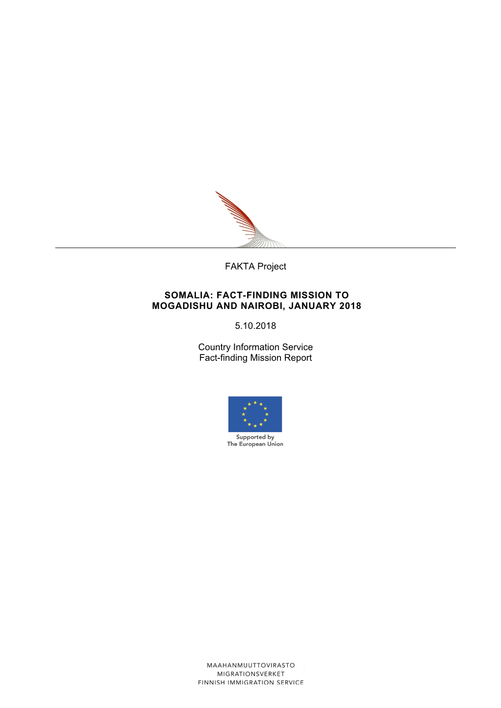 Somalia: Fact-Finding Mission to Mogadishu and Nairobi, January 2018