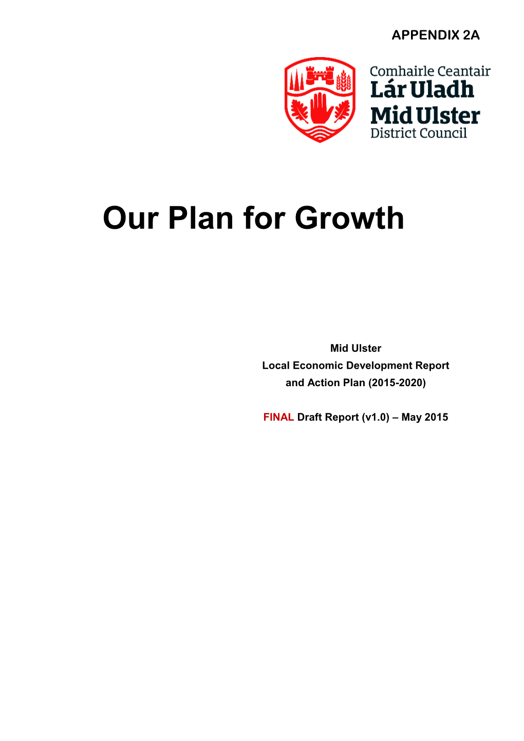 Our Plan for Growth