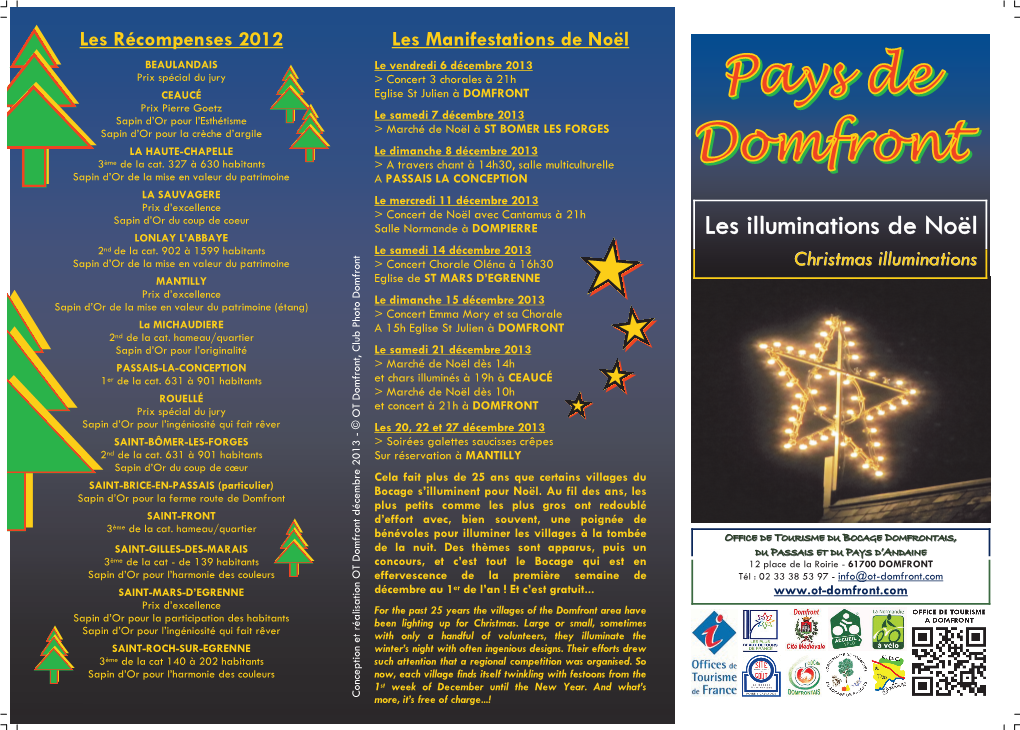 Les Illuminations De Noël LONLAY L’ABBAYE Nd 2 De La Cat