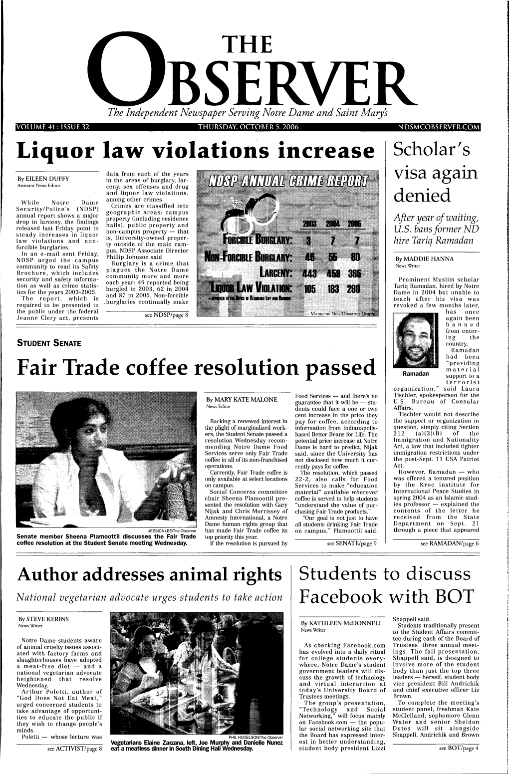 Liquor Law Violations Increase Scholar's