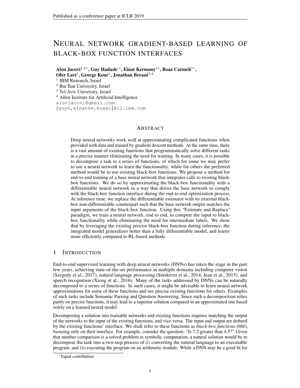 Neural Network Gradient-Based Learning Of