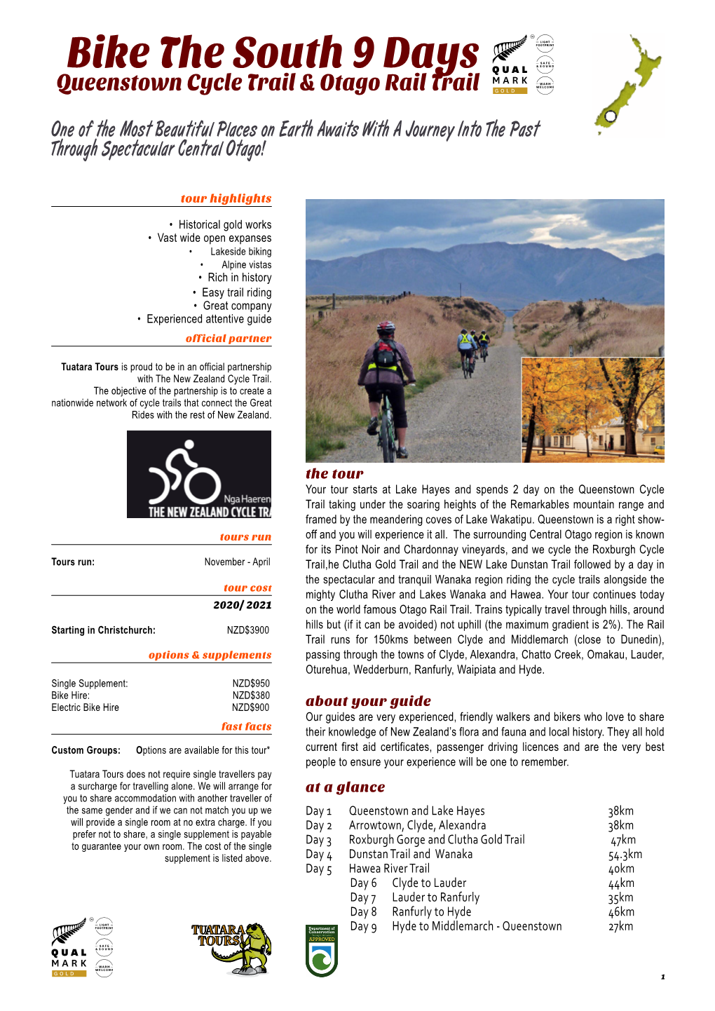 Bike the South 9 Days Queenstown Cycle Trail & Otago Rail Trail