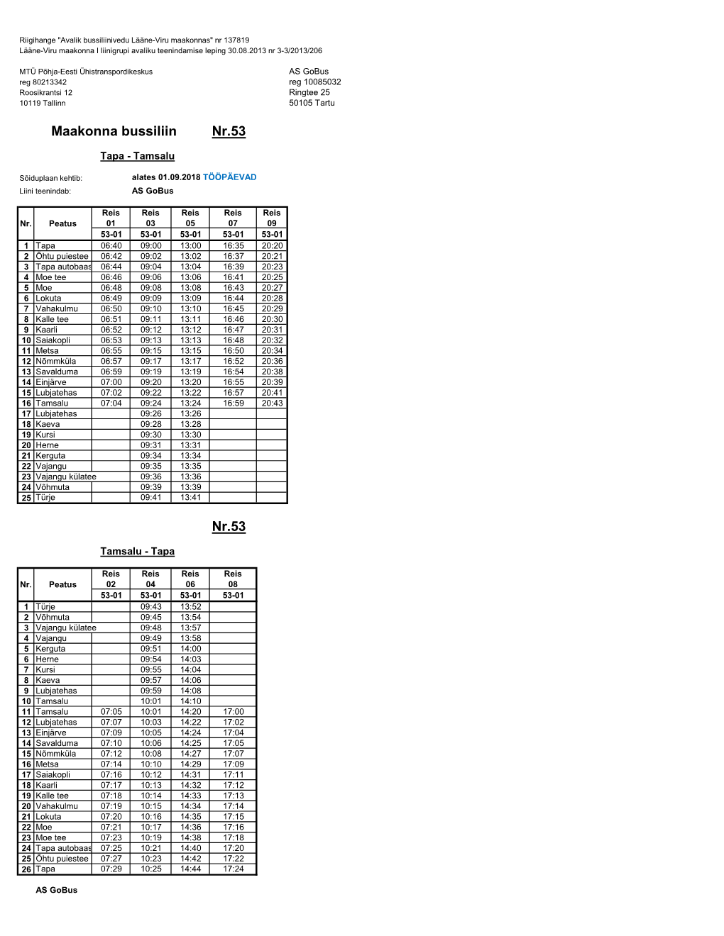 01B-Schedule for Line, Version 1.3.0724