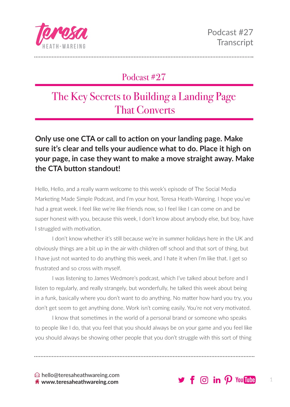 The Key Secrets to Building a Landing Page That Converts